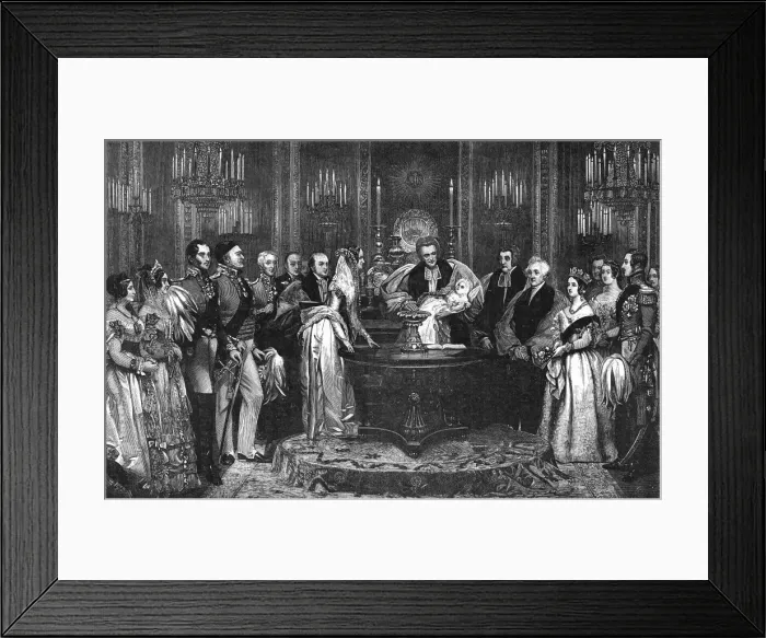 Framed Print : Princess Vicky christened, 1841 Framed Print : Princess Vicky christened, 1841