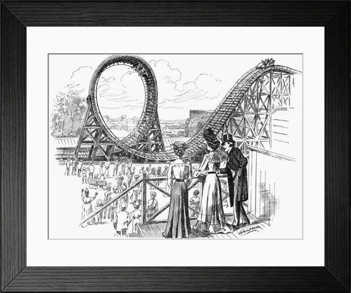 Framed Print : Looping the loop at Crystal Palace Framed Print : Looping the loop at Crystal Palace