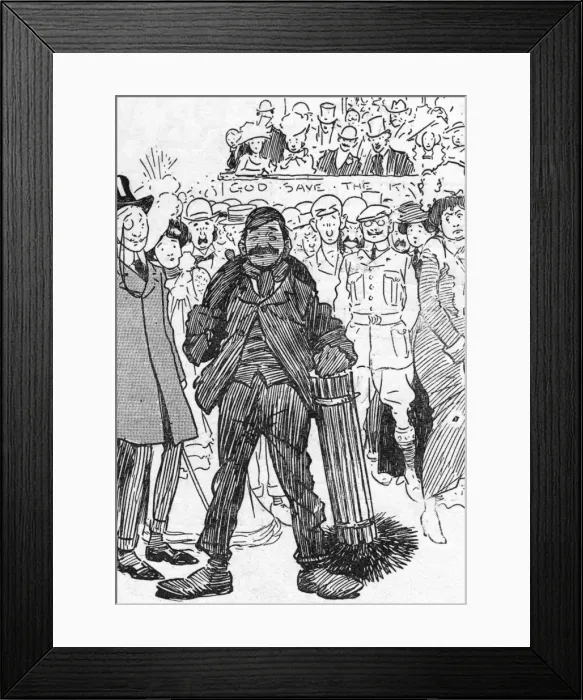 Framed Print : 1902 Coronation - Humours of the crowd Framed Print : 1902 Coronation - Humours of the crowd
