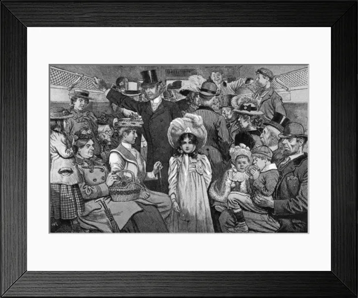 Framed Print : Coming to see the Coronation Procession by W. Ralston Framed Print : Coming to see the Coronation Procession by W. Ralston