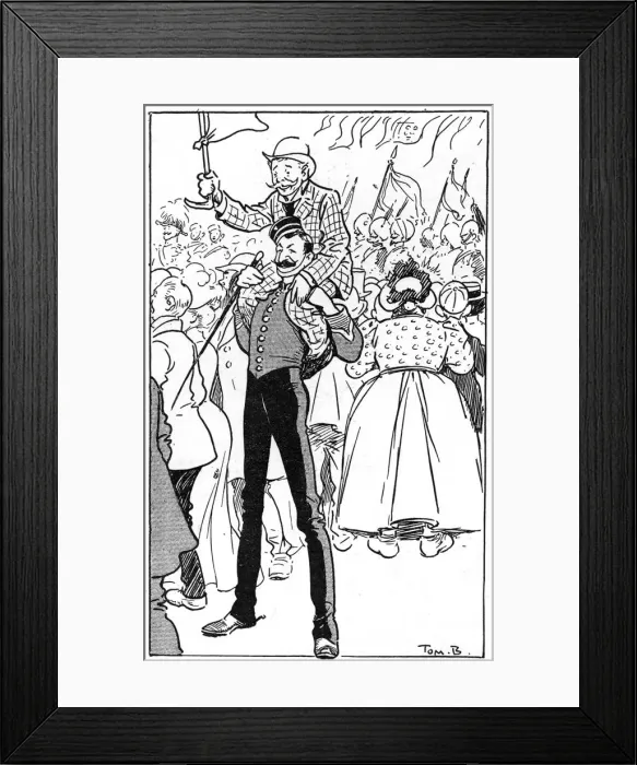 Framed Print : 1902 Coronation - In the Crowd, a friend in need Framed Print : 1902 Coronation - In the Crowd, a friend in need