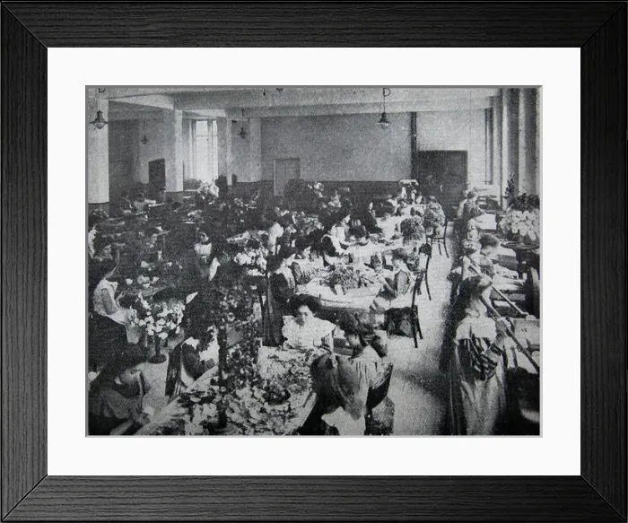 Framed Print : Workroom at Grooms Crippleage and Flower Girls Mission Framed Print : Workroom at Grooms Crippleage and Flower Girls Mission