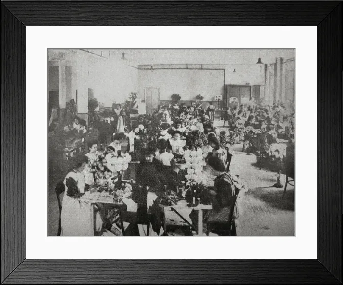 Framed Print : Workroom at Grooms Crippleage and Flower Girls Mission Framed Print : Workroom at Grooms Crippleage and Flower Girls Mission