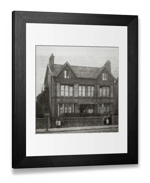 Framed Print : Galloway Home, Whalley Range, Cheshire Framed Print : Galloway Home, Whalley Range, Cheshire