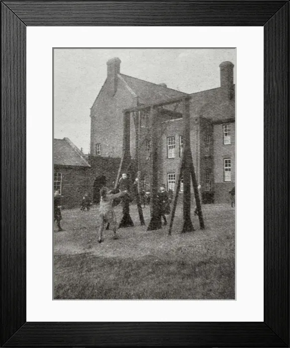 Framed Print : Playground at St Cuthberts Home, Darlington Framed Print : Playground at St Cuthberts Home, Darlington