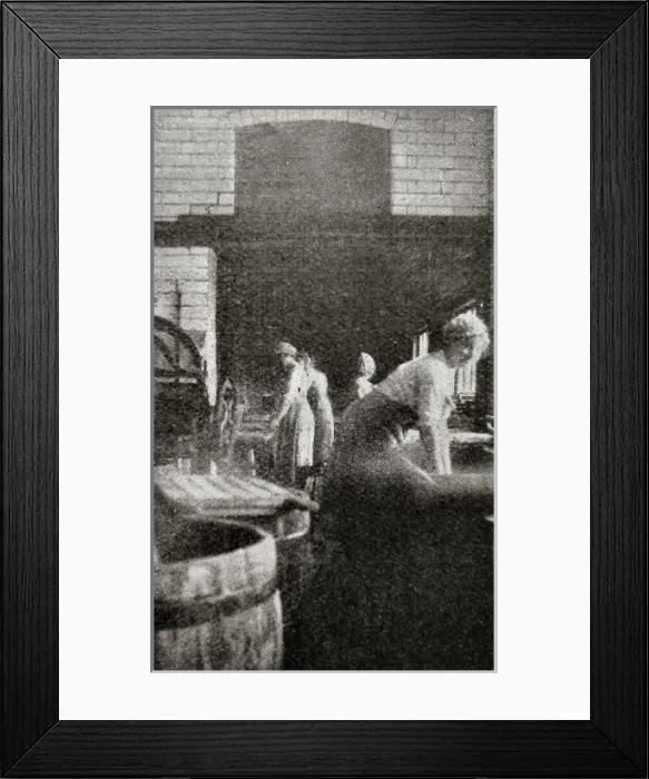 Framed Print : Laundry at St Oswalds Home, Cullercoats, Northumberland Framed Print : Laundry at St Oswalds Home, Cullercoats, Northumberland