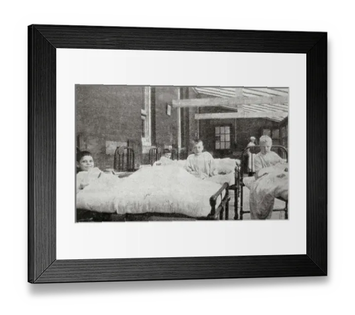 Framed Print : Boys at Bradstock Lockett Hospital Home, Southport Framed Print : Boys at Bradstock Lockett Hospital Home, Southport