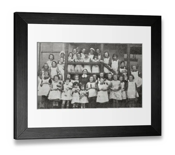 Framed Print : Children at Scholfield Home, Wavertree, Liverpool Framed Print : Children at Scholfield Home, Wavertree, Liverpool