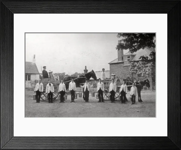 Framed Print : Barnet Industrial School - Milk Round Framed Print : Barnet Industrial School - Milk Round