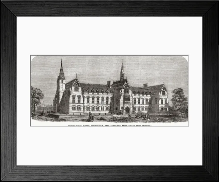 Framed Print : Bletchingley Orphan Girls School, Tunbridge Wells, Kent Framed Print : Bletchingley Orphan Girls School, Tunbridge Wells, Kent