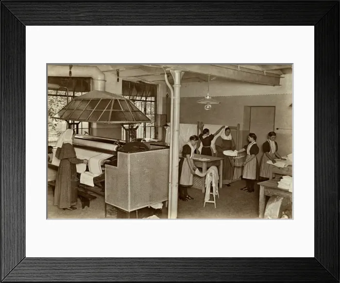 Framed Print : Laundry at Girls Home Framed Print : Laundry at Girls Home