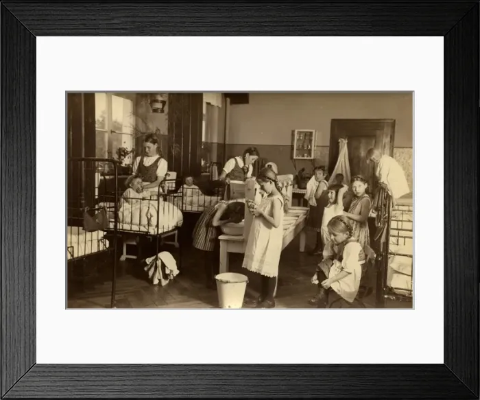Framed Print : Dormitory at a Girls Home Framed Print : Dormitory at a Girls Home