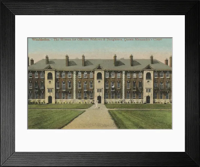 Framed Print : Homes for Officers Widows and Daughters, Wimbledon Framed Print : Homes for Officers Widows and Daughters, Wimbledon