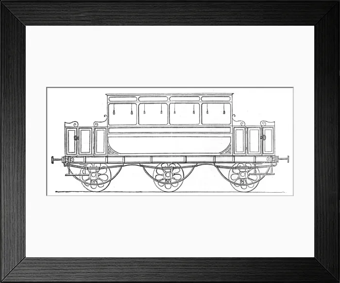 Framed Print : Eastern Counties Railway Saloon Framed Print : Eastern Counties Railway Saloon
