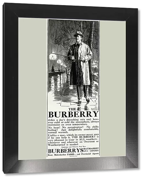Advert for Burberry trench coat 1924