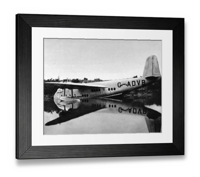 Framed Print : Flying Boat in River Dangu Framed Print : Flying Boat in River Dangu