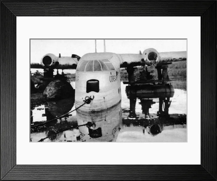 Framed Print : Flying Boat in River Dangu Framed Print : Flying Boat in River Dangu