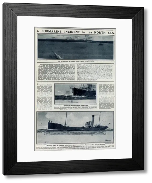 Framed Print : Submarine incident in North Sea by G. H. Davis Framed Print : Submarine incident in North Sea by G. H. Davis