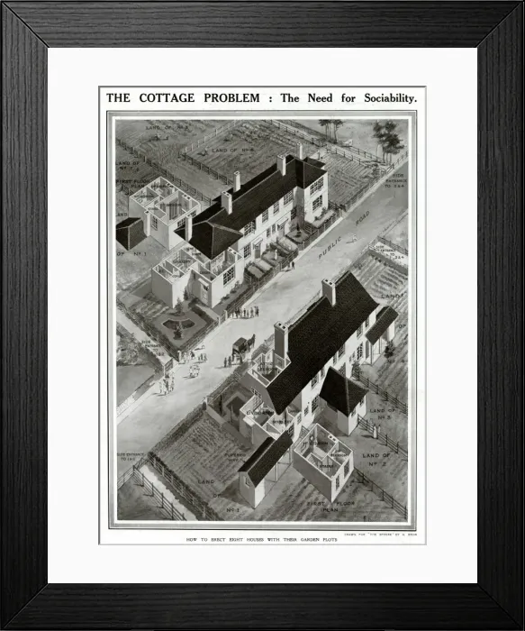 Framed Print : The cottage problem: the need for sociability Framed Print : The cottage problem: the need for sociability