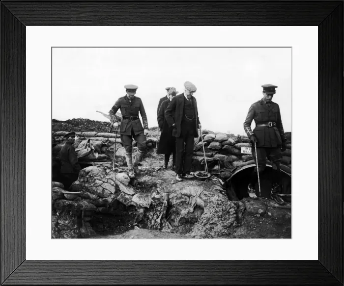 Framed Print : Mr Balfour on visit to Western Front, WW1 Framed Print : Mr Balfour on visit to Western Front, WW1