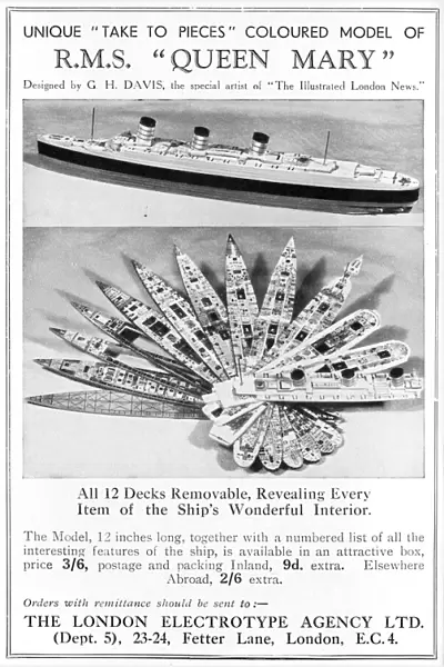 Model of the Queen Mary by G. H. Davis