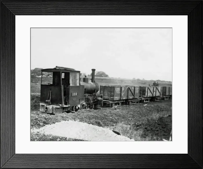 Framed Print : British light railway, Western Front, WW1 Framed Print : British light railway, Western Front, WW1