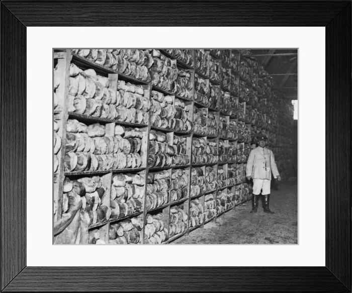 Framed Print : Scene inside a bread store, Western Front, WW1 Framed Print : Scene inside a bread store, Western Front, WW1