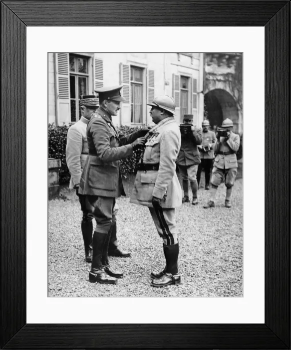 Framed Print : Arthur, Prince of Connaught and French General, WW1 Framed Print : Arthur, Prince of Connaught and French General, WW1