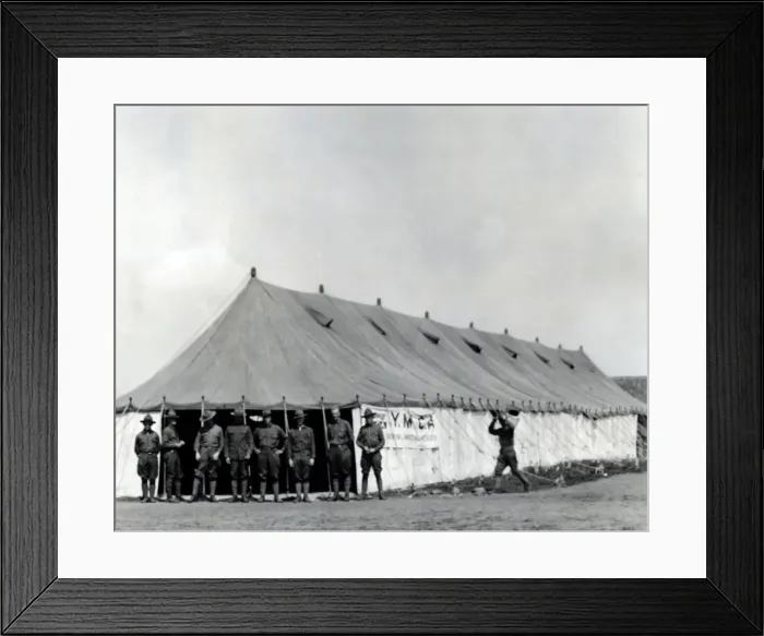 Framed Print : American soldiers on the Western Front, WW1 Framed Print : American soldiers on the Western Front, WW1
