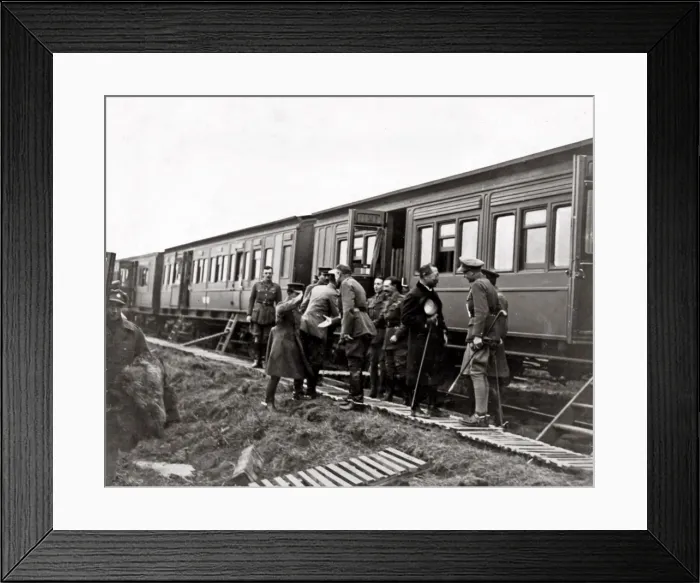 Framed Print : Sir Douglas Haig and Prince Higashifushimi Yorihito, WW1 Framed Print : Sir Douglas Haig and Prince Higashifushimi Yorihito, WW1