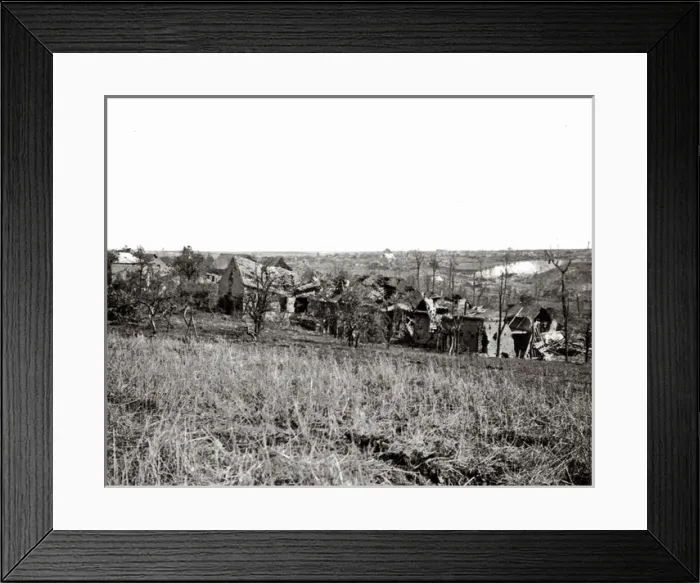 Framed Print : General view of Combles, France, Western Front, WW1 Framed Print : General view of Combles, France, Western Front, WW1