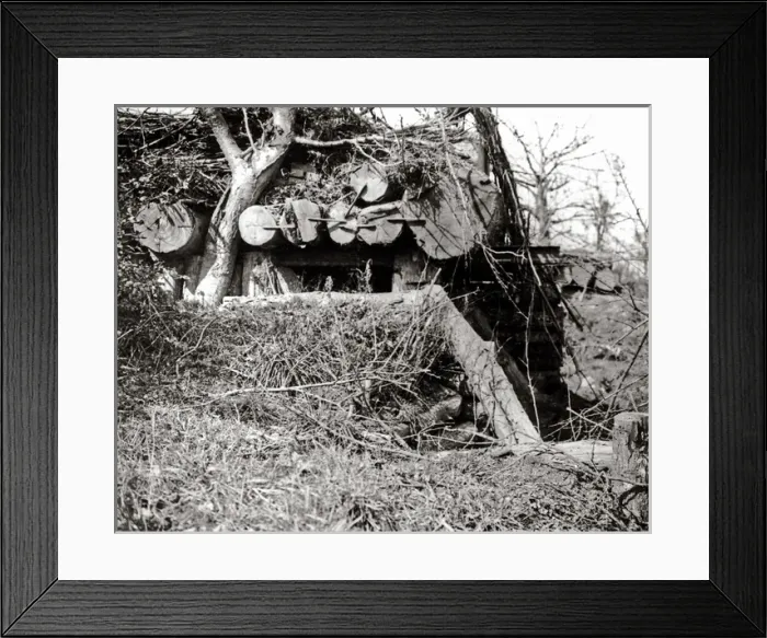 Framed Print : German gun emplacement at Combles, Western Front, WW1 Framed Print : German gun emplacement at Combles, Western Front, WW1