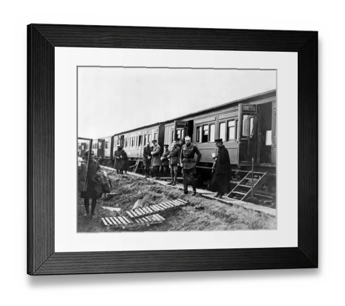 Framed Print : Sir Douglas Haig and Prince Higashifushimi Yorihito, WW1 Framed Print : Sir Douglas Haig and Prince Higashifushimi Yorihito, WW1