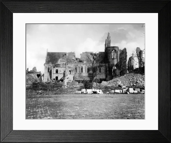 Framed Print : Ypres Cathedral, Belgium, Western Front, WW1 Framed Print : Ypres Cathedral, Belgium, Western Front, WW1