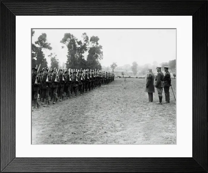 Framed Print : Lord Mayor of London visiting Western Front, WW1