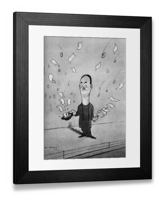 Framed Print : George Robey by H. M. Bateman Framed Print : George Robey by H. M. Bateman