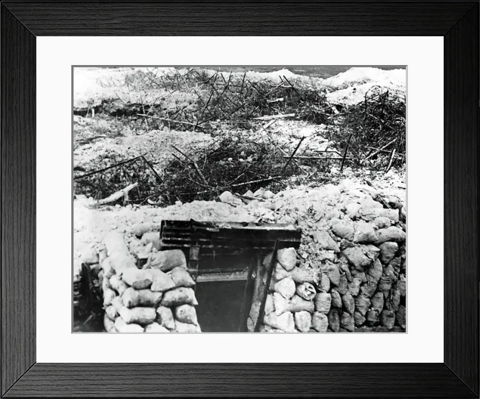 Framed Print : Battlefield near La Boisselle, Western Front, WW1 Framed Print : Battlefield near La Boisselle, Western Front, WW1
