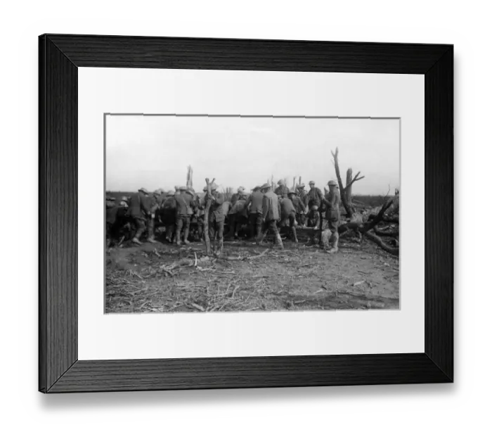 Framed Print : Amiens-St Quentin road, France, Western Front, WW1 Framed Print : Amiens-St Quentin road, France, Western Front, WW1
