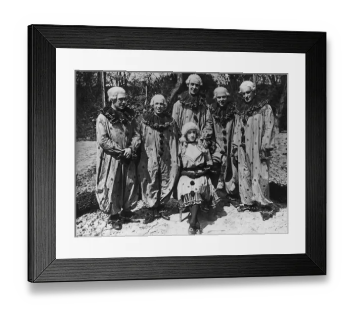 Framed Print : Group of entertainers, the Balmorals, Western Front, WW1 Framed Print : Group of entertainers, the Balmorals, Western Front, WW1