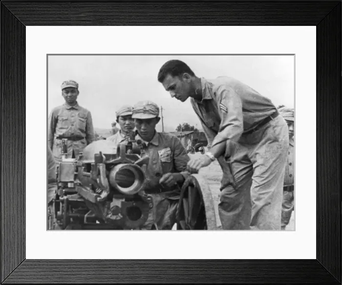 Framed Print : Chinese troops trained by Americans Framed Print : Chinese troops trained by Americans
