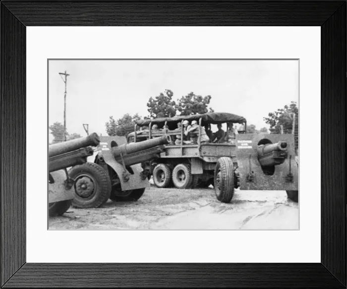 Framed Print : Chinese artillery practice Framed Print : Chinese artillery practice