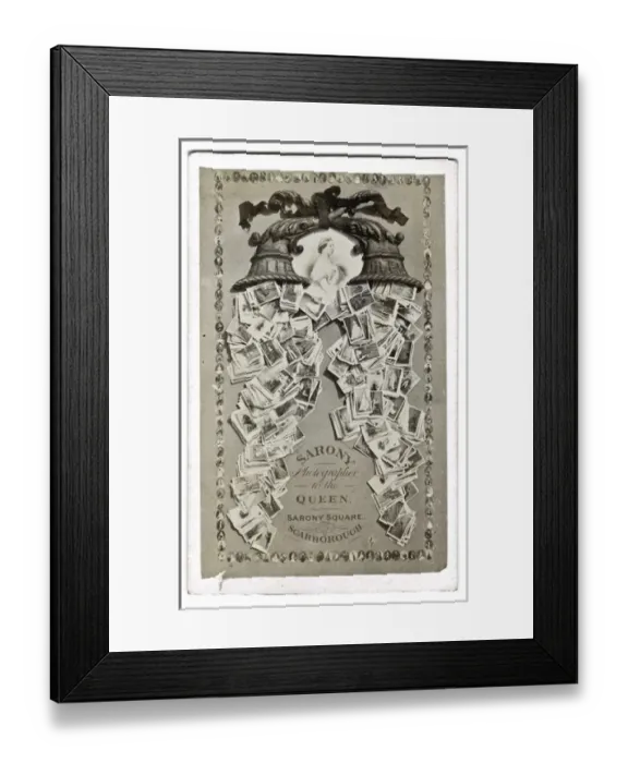 Framed Print : Photographers card, Sarony of Scarborough Framed Print : Photographers card, Sarony of Scarborough