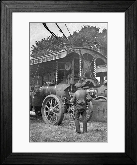 Framed Print : Scene at a fairground Framed Print : Scene at a fairground
