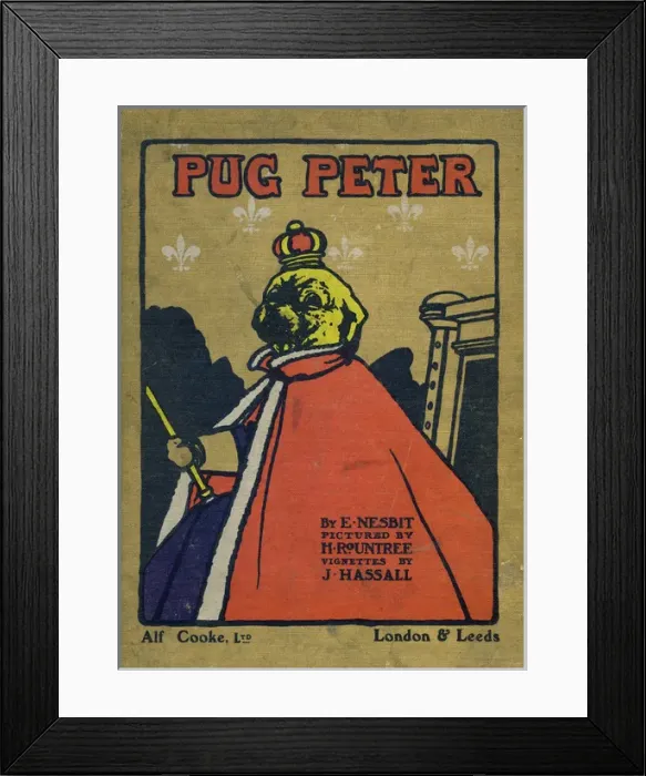 Framed Print : Pug Peter -- cover design Framed Print : Pug Peter -- cover design