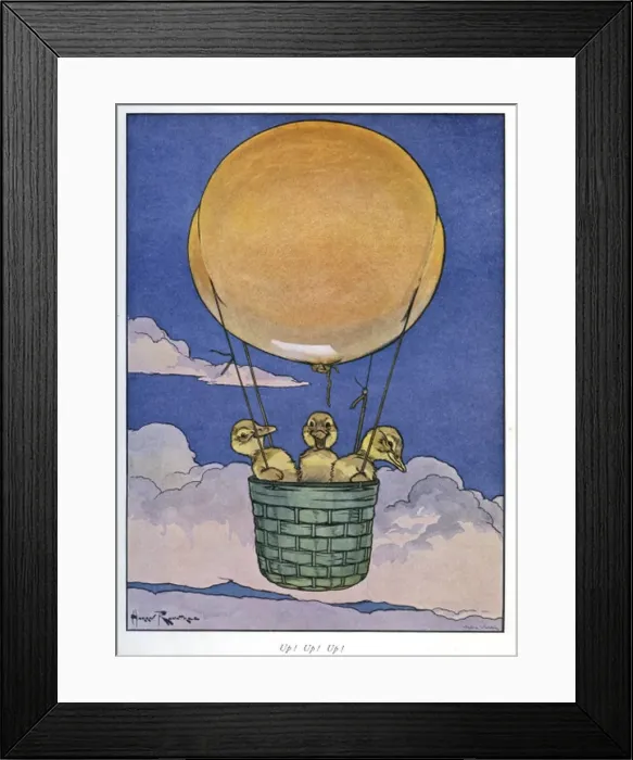 Framed Print : Pug Peter -- ducklings in a balloon Framed Print : Pug Peter -- ducklings in a balloon