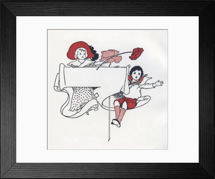 Framed Print : Out of Doors -- label design Framed Print : Out of Doors -- label design