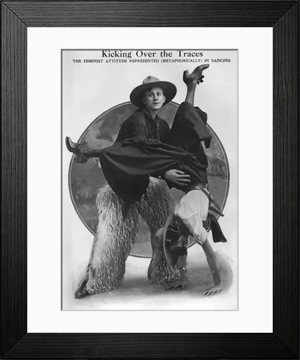 Framed Print : Tango craze: the handstand step, 1913 Framed Print : Tango craze: the handstand step, 1913