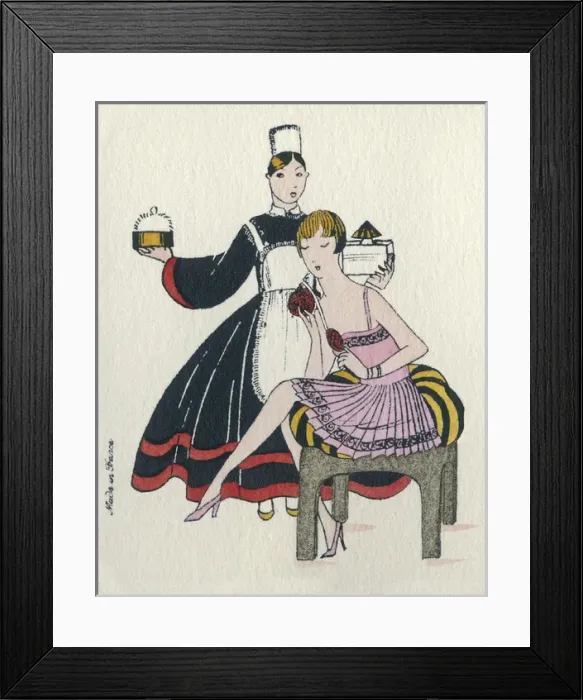 Framed Print : Woman and maid Framed Print : Woman and maid