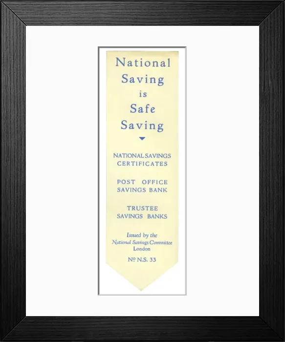 Framed Print : Advertisement for National Savings Framed Print : Advertisement for National Savings