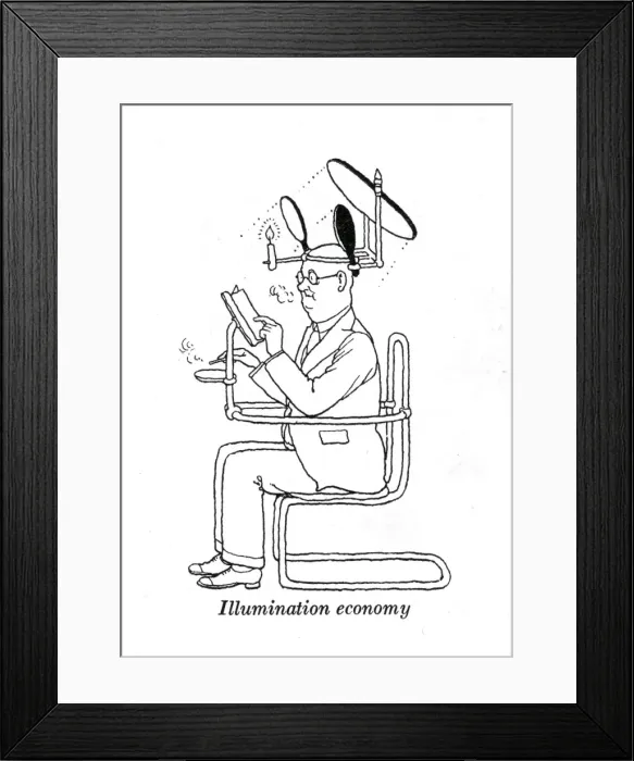 Framed Print : Heath Robinson - Wartime Cartoons - WWII Framed Print : Heath Robinson - Wartime Cartoons - WWII